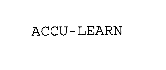  ACCU-LEARN