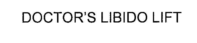 Trademark Logo DOCTOR'S LIBIDO LIFT