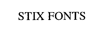 Trademark Logo STIX FONTS