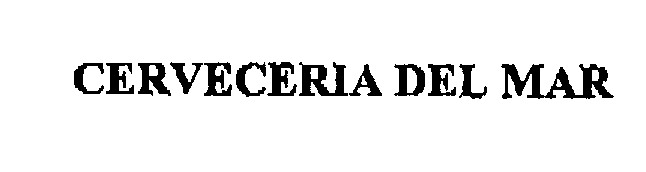 Trademark Logo CERVECERIA DEL MAR