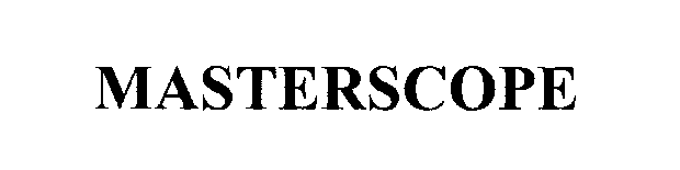 Trademark Logo MASTERSCOPE