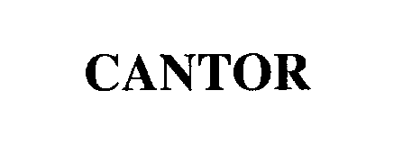 Trademark Logo CANTOR