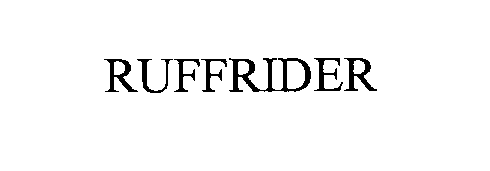 Trademark Logo RUFFRIDER