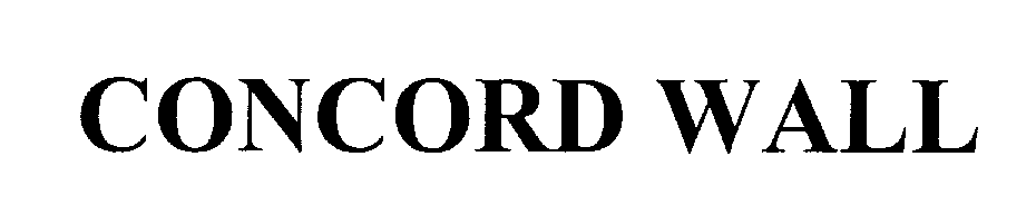 Trademark Logo CONCORD WALL