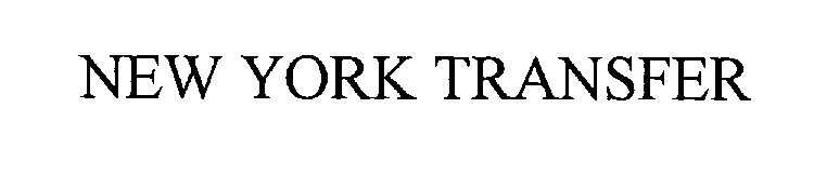 Trademark Logo NEW YORK TRANSFER