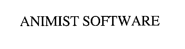 Trademark Logo ANIMIST SOFTWARE