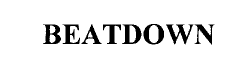 Trademark Logo BEATDOWN