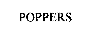 Trademark Logo POPPERS