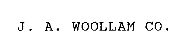  J. A. WOOLLAM CO.