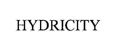 Trademark Logo HYDRICITY