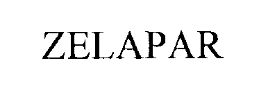 Trademark Logo ZELAPAR
