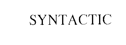  SYNTACTIC