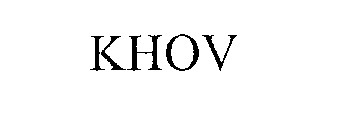 Trademark Logo KHOV