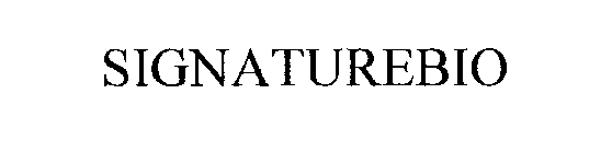Trademark Logo SIGNATUREBIO