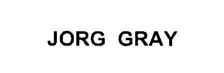 Trademark Logo JORG GRAY