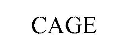 Trademark Logo CAGE