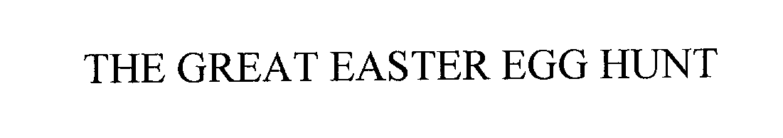  THE GREAT EASTER EGG HUNT