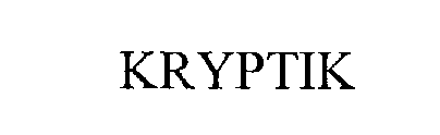 Trademark Logo KRYPTIK