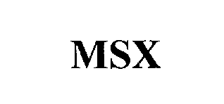 Trademark Logo MSX