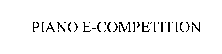 Trademark Logo PIANO E-COMPETITION