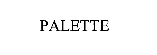 Trademark Logo PALETTE
