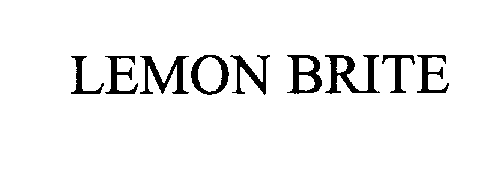 Trademark Logo LEMON BRITE