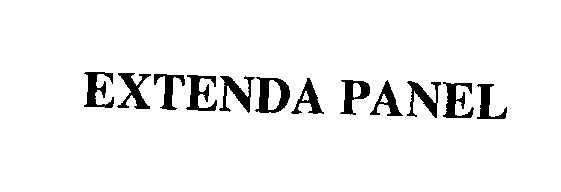 Trademark Logo EXTENDA PANEL