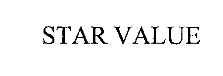 Trademark Logo STAR VALUE