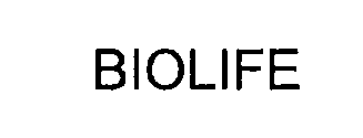 Trademark Logo BIOLIFE