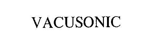 Trademark Logo VACUSONIC
