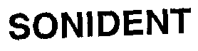 Trademark Logo SONIDENT