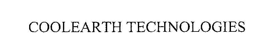  COOLEARTH TECHNOLOGIES