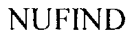 Trademark Logo NUFIND