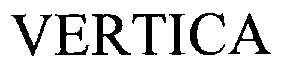 Trademark Logo VERTICA