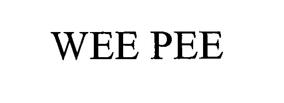 Trademark Logo WEE PEE