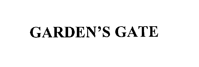  GARDEN'S GATE