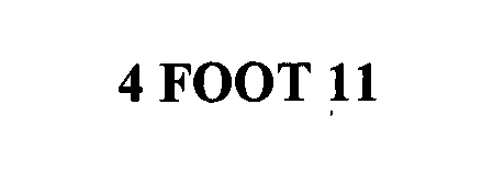 Trademark Logo 4 FOOT 11