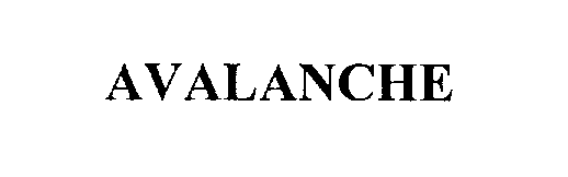 Trademark Logo AVALANCHE