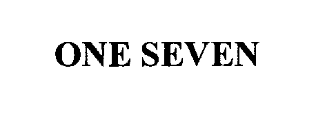 Trademark Logo ONE SEVEN