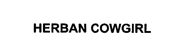 Trademark Logo HERBAN COWGIRL