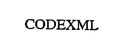 Trademark Logo CODEXML