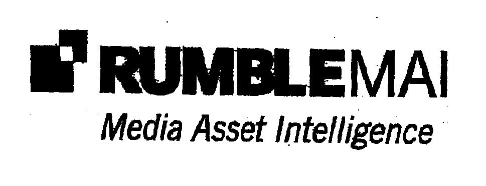 Trademark Logo RUMBLEMAI MEDIA ASSET INTELLIGENCE
