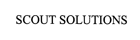 Trademark Logo SCOUT SOLUTIONS