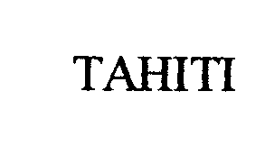 Trademark Logo TAHITI