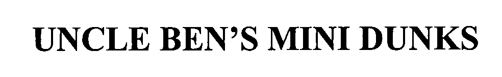 Trademark Logo UNCLE BEN'S MINI DUNKS