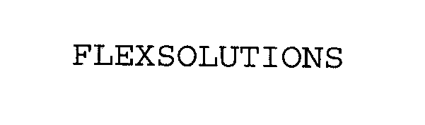 Trademark Logo FLEXSOLUTIONS