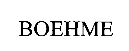 Trademark Logo BOEHME