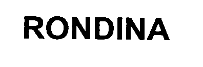 Trademark Logo RONDINA