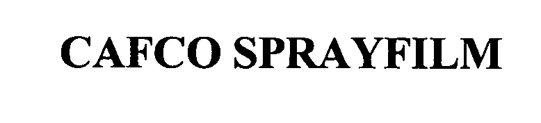 Trademark Logo CAFCO SPRAYFILM