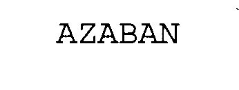 Trademark Logo AZABAN